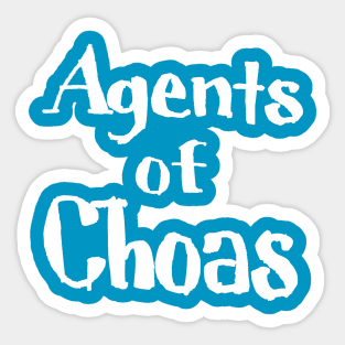 Agents of Chaos - White - Back Sticker